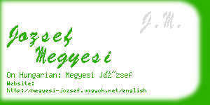 jozsef megyesi business card